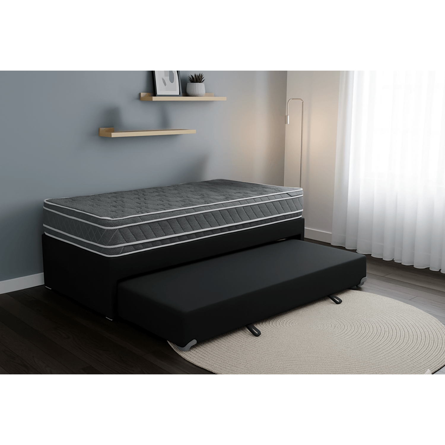 Colchon + Carricama Resortes 1 1/2 Plaza Ayfa Premium Bonell Dual Euro ...